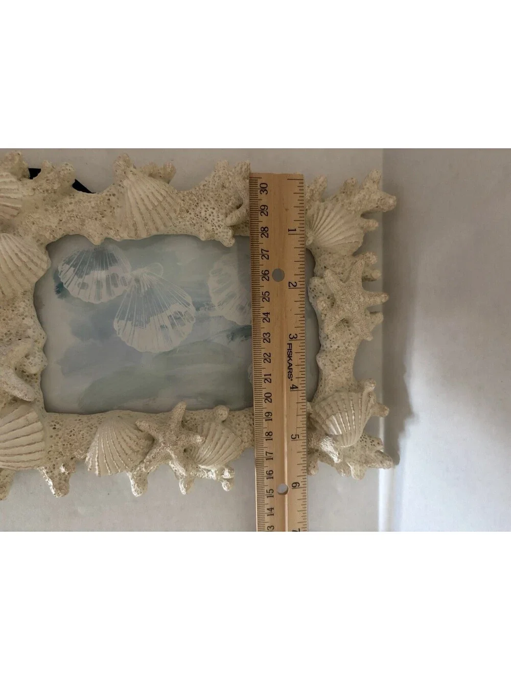 Coastal Coral Picture 8” X 6” (for 4x6 Photo) Beach House Sea Shell Starfish